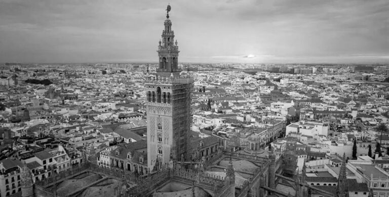 Ilustrador Sevilla blanco y negro